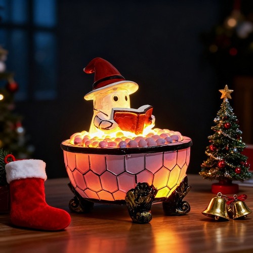 Resin bubble bath lamp - resin,