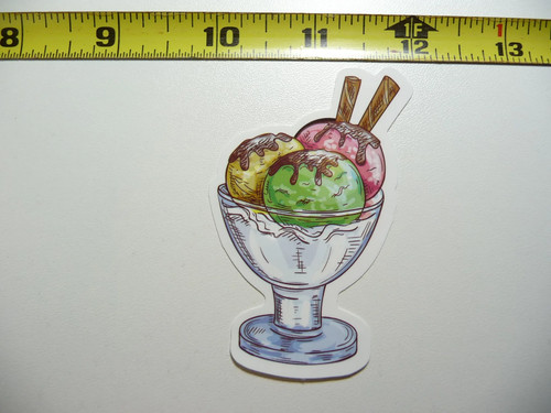 Ice cream dish small - dish, sticker