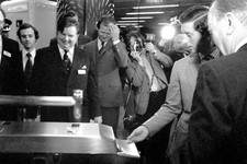 Prince Charles watched by