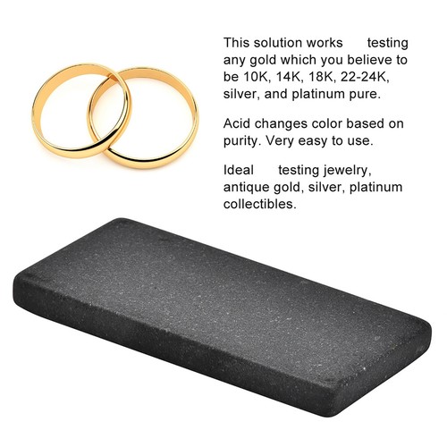 Acid test stone gold - gold, silver