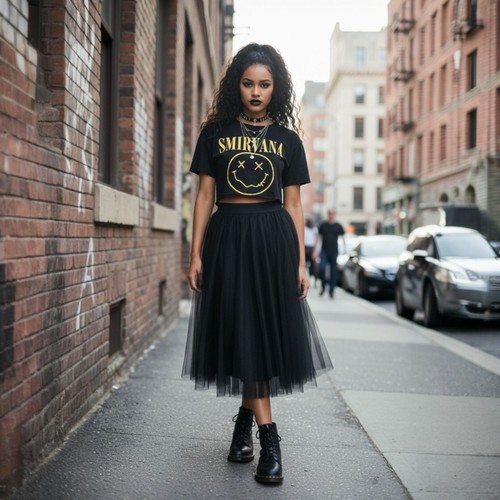 Bailey tulle midi skirt - 44,