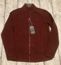 Weird Fish Welland Micro Fleece Full Zip Antique Cherry, Medium, New with Tags