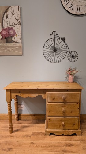 Vintage pine dressing table - pine,