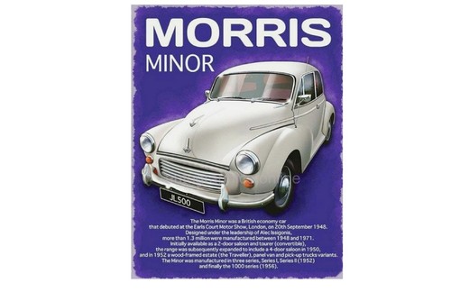 Morris minor metal - , sign