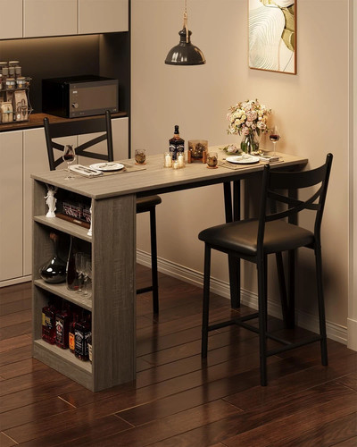 Bar table and chairs - table, set,