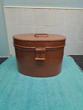 Antique Metal Hat Box