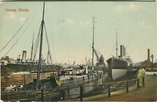 DOCKS, GOVAN, GLASGOW - Lanarkshire Shipping Postcard