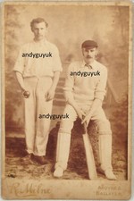 CABINET CARD CRICKETER SPORT