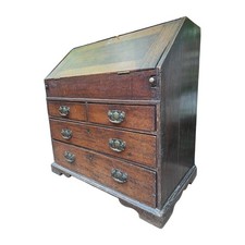 Antique georgian oak writing - georgian,