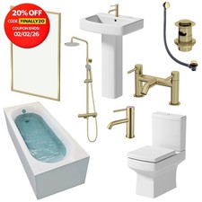 Brushed Brass Bathroom Suite