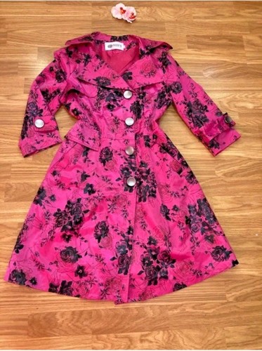 Hot pink trench