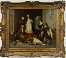 After Sir Edwin Henry Landseer : Bolton Abbey In The Olden Time , Oil On Canvas