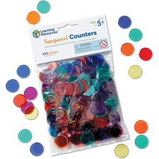 Learning Resources Transparent Counters Counting Tools for Math Activities