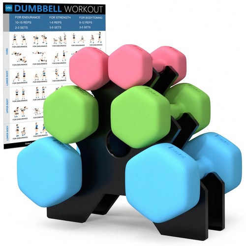 12kg hex dumbbell set with - set,