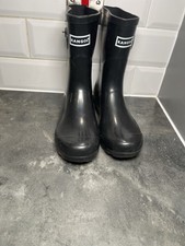 Black Kangol Wellington boots
