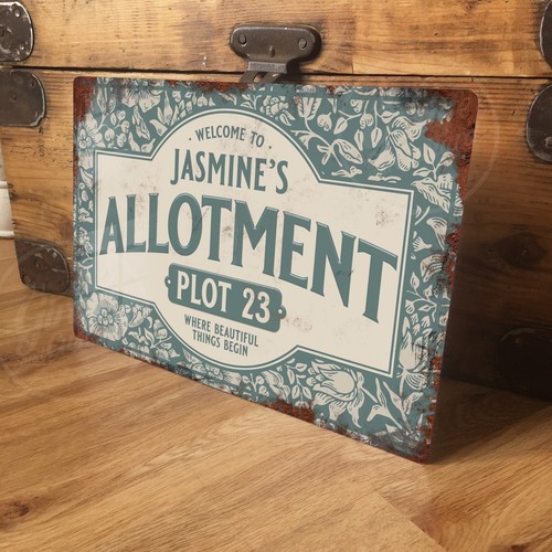 Personalised allotment sign - personalised,