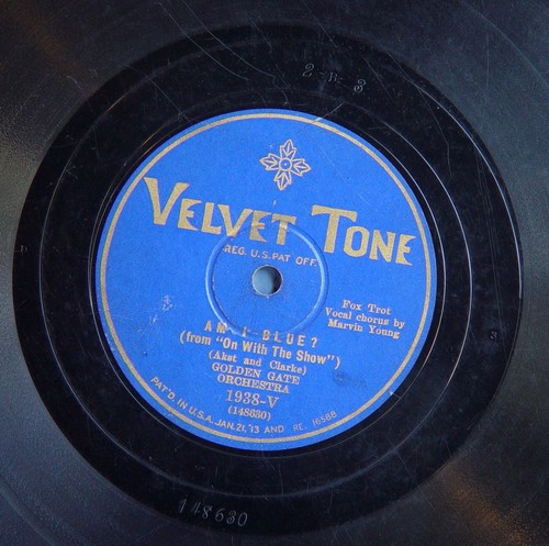 Rpm velvet tone 1938 v - tone, 1938-v