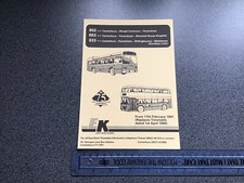 East Kent National Bus Company Services 602 603 833 Bus Timetable February 1991