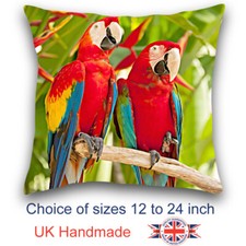 Parrot Cushion, Parrot Pillow, Animal Art Cushion,