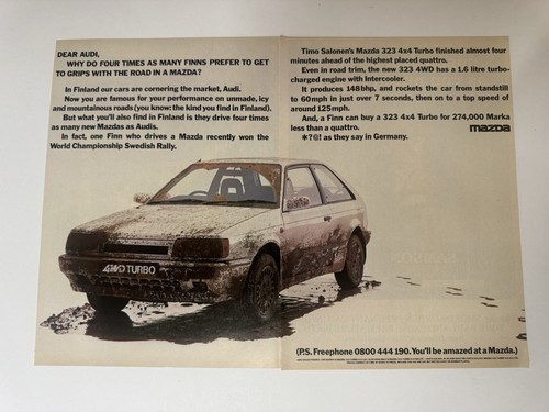 Original vintage mazda 323 - vintage,