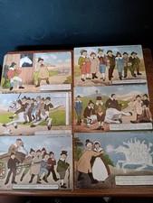 Widdicombe Fair Original Set of 6 Early 20th Cent P/Cards Chapman & Sons Dawlish