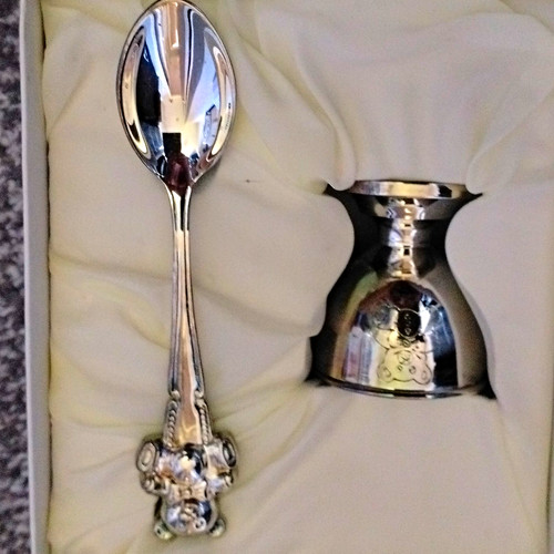 Baby christening silver plated - christening,