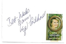 Liza Goddard. Actress. Skippy, Doctor Who. Signed Autograph Album Page