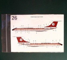 Two Six Airliner Decals 1/144 STS44204: Tupolev Tu-133A-3 Aviogenex