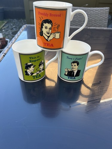 Vintage tea mug set 3 - tea,