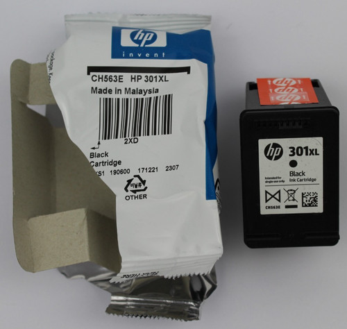 Genuine 301xl black ink - hp,