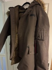 Alpha Industries Men's XL Alaska Parka Extreme Cold Weather Coat With Hood