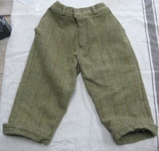 Walker & Hawkes green wool tweed breeks hunting plus fours junior 28 / 11-12yrs