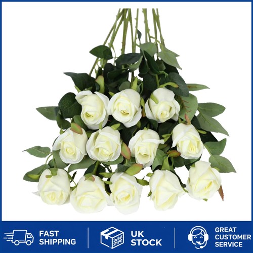 Pcs silk fake roses - 12,