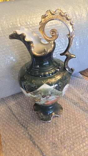 Limoges france green jug - ,