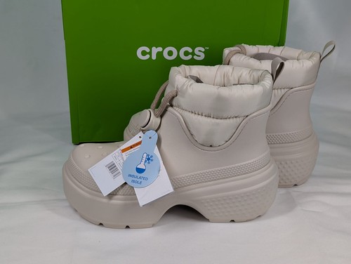 Crocs stomp puff - crocs, cream