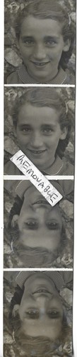 Vintage old photo teenage - old,