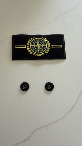Stone island badge with - badge,