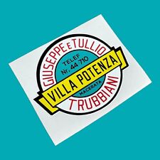 VILLA POTENZA Dealership Dealer Vinyl Sticker Lambretta Vespa SX TV LI LD LIS D