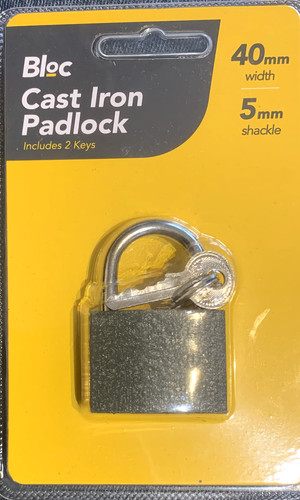 40mm cast iron security - cast,