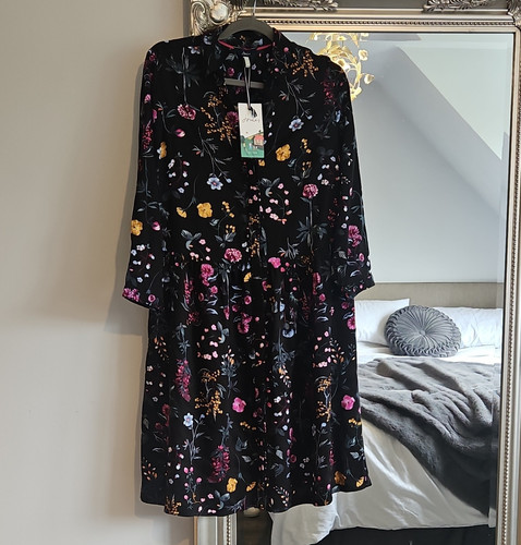 Joules karis fit flare - &, black