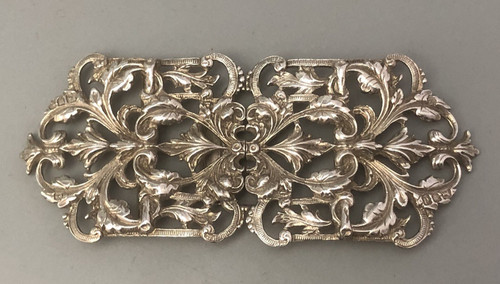 Victorian silver nurses buckle - nurses,