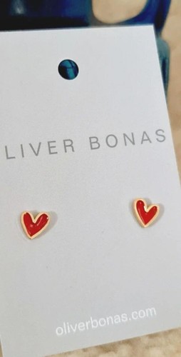 Gold plate and red - , enamel