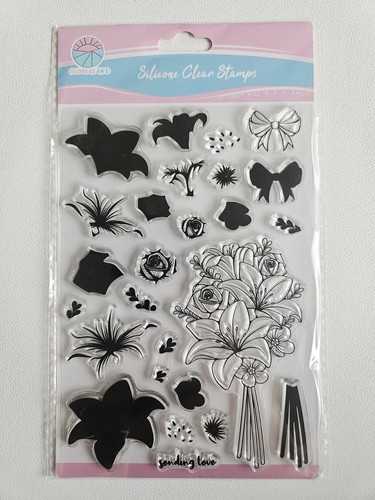 Clear stamps flowers floral - stamps,