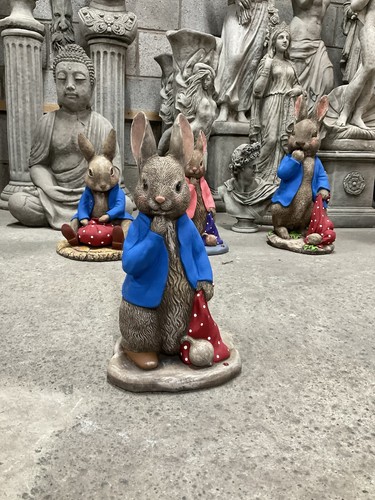 Peter rabbit garden stone - rabbit,