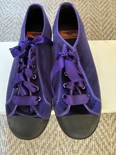 Size 5 Purple Rocket Dog Plimsoles With Ribbon Tie. New In Box.