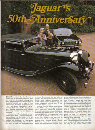 Jaguar 50th anniversary - jaguar,