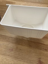 White Upvc Rain hopper Outlet, To Fit 2 Sizes, 75mm and 90 mm, New