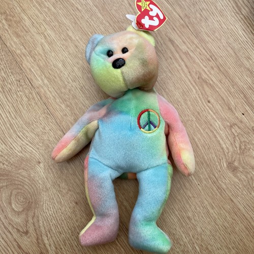 Beanie baby peace bear - -,