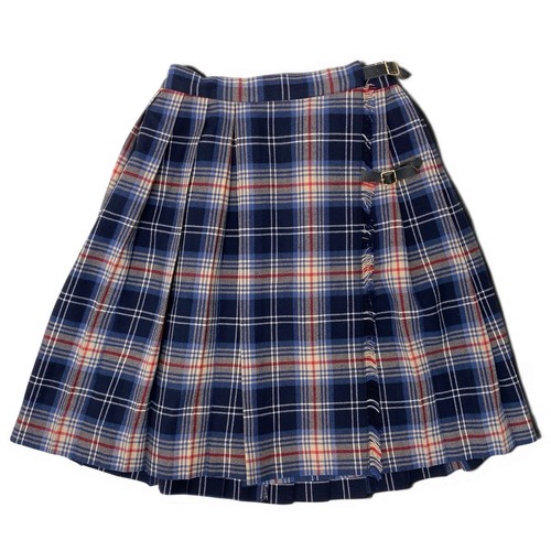 Burberry plaid wrap skirt - wrap,