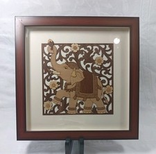 Indian Wooden Elephant Wall